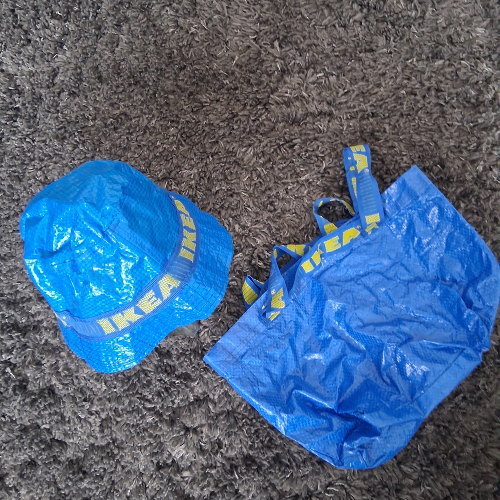 IKEA Kids Blue Hat and Tote